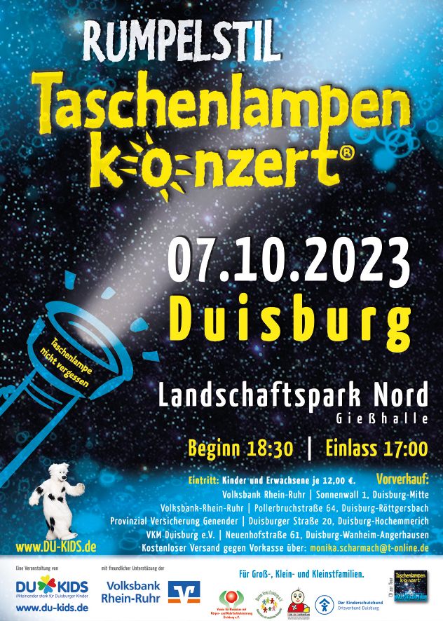Rumpelstil Taschenlampenkonzert 2023 – Vorverkauf!